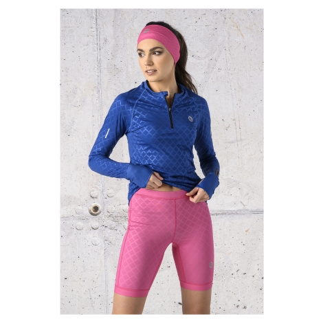 Nessi Sportswear Krátké Běžecké Legíny OSKK-1120T Shiny Royal Pink