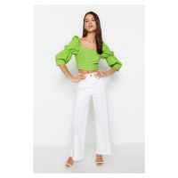 Dámský crop top Trendyol Ruffle detailed