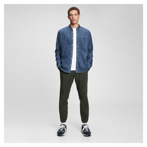 Košile GAP Ls 1 Pkt Denim Shirt Medium Indigo