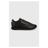 Kožené sneakers boty Reebok CLASSIC LEATHER černá barva, GY0960-CBLAC/PUGR