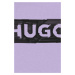 Dětská mikina HUGO fialová barva, s potiskem