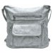 Praktický světle šedý kabelko-batoh 2v1 s kapsami Bellis