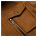 Vlnený pánsky kabát s dvojitým golierom a vreckami