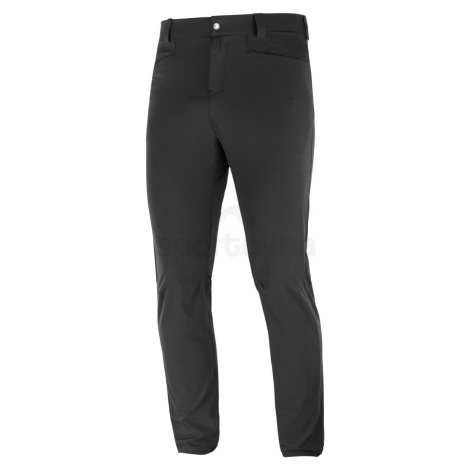 Kalhoty Salomon WAYFARER TAPERED PANTS M - černá (prodloužená délka)