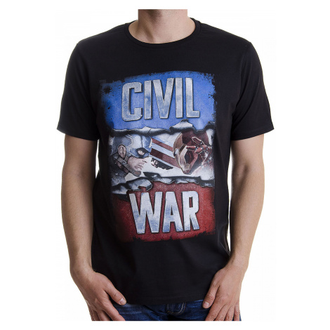 Captain America tričko, Civil War Cover, pánské TimeCity