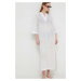 Bavlněné plážové šaty Calvin Klein bílá barva, KW0KW02437