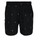 Embroidery Swim Shorts - black/palmtree