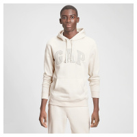 Mikina GAP Logo Pullover Hoodie Unbleached White