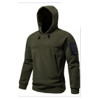 60343 Dewberry Warm Outdoor Hooded Mens Fleece-DARK KHAKI