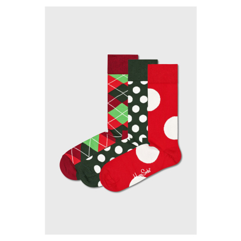 3 PACK ponožek Holiday Classics 36-40 Happy Socks