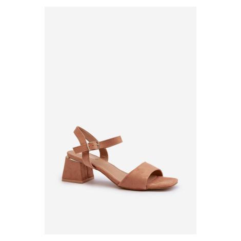 Sandály LT33 karamelové - Step in style Sweet Shoes