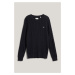 SVETR GANT COTTON CABLE C-NECK BLACK