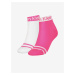 Sada dvou párů dámských ponožek v růžové a bílé barvě Calvin Klein Underwear
