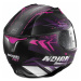 Moto helma Nolan N87 Carnival N-Com Barva Flat Black-Purple