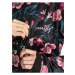 Černá dámská květovaná softshellová bunda Meatfly Zaja