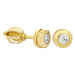 Brilio Náušnice ze žlutého zlata s krystalem 236 001 00635