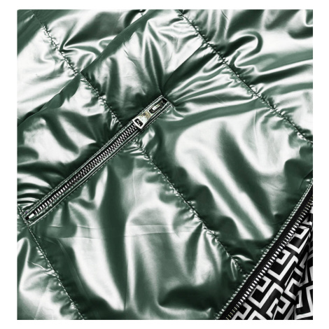 Zelená dámská oboustranná bunda (BR9795-10) S'WEST