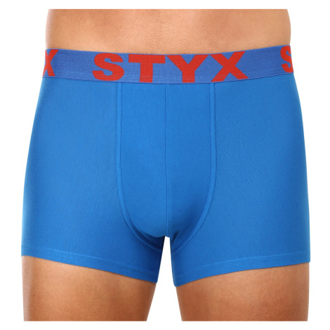 Pánské boxerky Styx sportovní guma modré (G1167)