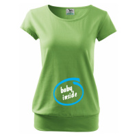 Těhotenské tričko s vtipným motivem Baby inside