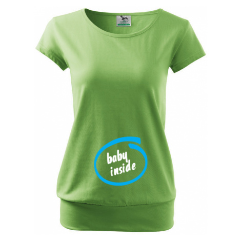 Těhotenské tričko s vtipným motivem Baby inside BezvaTriko