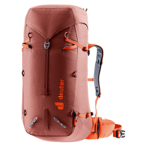 Pánský horolezecký expediční batoh Deuter Guide 44+8L One-size Redwood-papaya