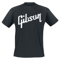 Gibson White Logo Tričko černá