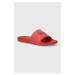 Pantofle Calvin Klein POOL SLIDE RUBBER pánské, červená barva, HM0HM00455