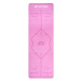 Designová TPE podložka na jógu Sportago s mikrovláknem 183x61 cm - růžová mandala - 4 mm