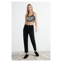 Trendyol Black High Waist Mom Jeans