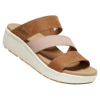 Keen Ellecity Slide Women Dámské elegantní pantofle 10031242KEN toasted coconut/fawn