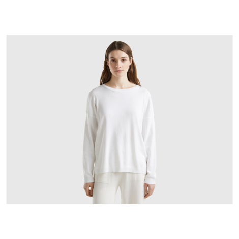 Benetton, Cotton Sweater With Round Neck United Colors of Benetton