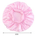 Camerazar Růžová saténová noční čepice s vlasovým lemem, univerzální velikost, 100% polyester