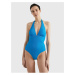 Modré dámské jednodílné plavky Tommy Hilfiger Underwear