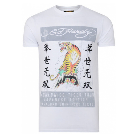 Ed Hardy Mt-tiger t-shirt Bílá