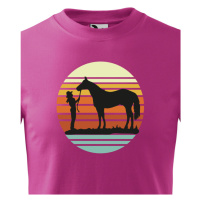 Dětské triko pro milovníky koní Life is better - skvělý dárek na narozeniny