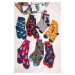 Vícebarevné ponožky v dárkové krabičce Idony Bamboo Animal Socks - sedm balení