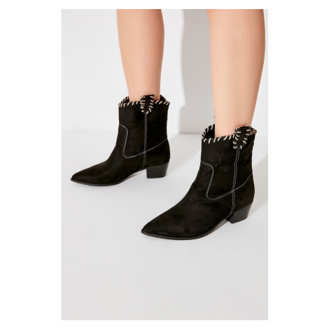 Trendyol Black Suede Women's Boots | Modio.cz