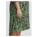 Zelené dámské vzorované košilové šaty Fransa