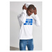 Trendyol White Men's Printed Regular T-Shirt with a Hoodie