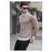 Madmext Stone Patterned Turtleneck Knitwear Sweater 5768