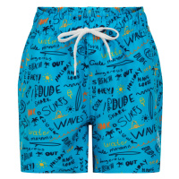 COLOR KIDS-Swim shorts short AOP-cyan blue Modrá