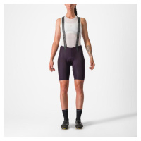 CASTELLI Cyklistické kalhoty krátké s laclem - FREE AERO RC W - fialová