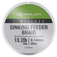 Korum splétaná šňůra limitless sinking feeder braid 300 m - 0,14 mm 6 kg