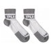 PUMP! pánské sportovní bílo-šedé ponožky krátké All-Sport Grey Socks 41005