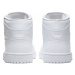 Jordan 1 Mid Triple White Tumbled Leather (GS)