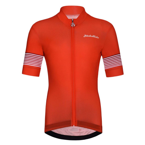 HOLOKOLO Cyklistický dres s krátkým rukávem - FLOW JUNIOR - červená/vícebarevná