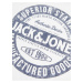 Bílé klučičí tričko s dlouhým rukávem Jack & Jones Jeans