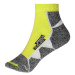 James&amp;Nicholson Unisex sportovní ponožky JN214 Bright Yellow