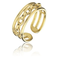 Marc Malone Otevřený pozlacený prsten Madeline Gold Ring MCR23001G