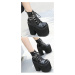 Lakované kotníkové boty s řetízkem na vysoké platformě GoodDayGirl